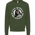 St Georges Day For Queen & Country England Mens Sweatshirt Jumper Forest Green