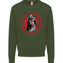 St Georges Day For Queen & Country England Mens Sweatshirt Jumper Forest Green