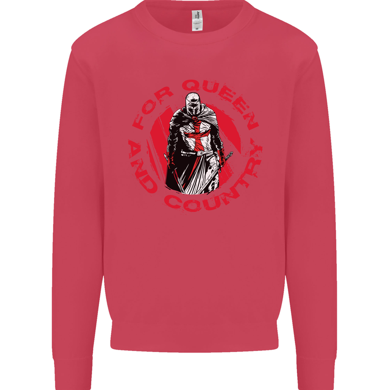 St Georges Day For Queen & Country England Mens Sweatshirt Jumper Heliconia