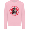 St Georges Day For Queen & Country England Mens Sweatshirt Jumper Light Pink