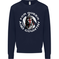 St Georges Day For Queen & Country England Mens Sweatshirt Jumper Navy Blue