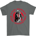 St Georges Day For Queen & Country England Mens T-Shirt Cotton Gildan Charcoal