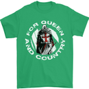 St Georges Day For Queen & Country England Mens T-Shirt Cotton Gildan Irish Green