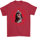 St Georges Day For Queen & Country England Mens T-Shirt Cotton Gildan Red