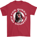 St Georges Day For Queen & Country England Mens T-Shirt Cotton Gildan Red