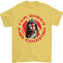 St Georges Day For Queen & Country England Mens T-Shirt Cotton Gildan Yellow