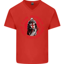 St Georges Day For Queen & Country England Mens V-Neck Cotton T-Shirt Red