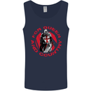 St Georges Day For Queen & Country England Mens Vest Tank Top Navy Blue