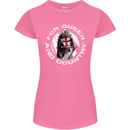St Georges Day For Queen & Country England Womens Petite Cut T-Shirt Azalea