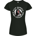 St Georges Day For Queen & Country England Womens Petite Cut T-Shirt Black