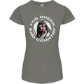 St Georges Day For Queen & Country England Womens Petite Cut T-Shirt Charcoal