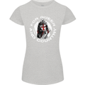 St Georges Day For Queen & Country England Womens Petite Cut T-Shirt Sports Grey