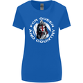 St Georges Day For Queen & Country England Womens Wider Cut T-Shirt Royal Blue