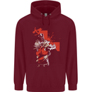 St Georges Day Knights Templar Crusader Childrens Kids Hoodie Maroon
