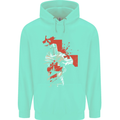 St Georges Day Knights Templar Crusader Childrens Kids Hoodie Peppermint