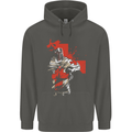 St Georges Day Knights Templar Crusader Childrens Kids Hoodie Storm Grey