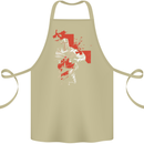 St Georges Day Knights Templar Crusader Cotton Apron 100% Organic Khaki