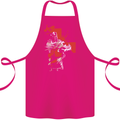 St Georges Day Knights Templar Crusader Cotton Apron 100% Organic Pink