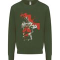 St Georges Day Knights Templar Crusader Kids Sweatshirt Jumper Forest Green
