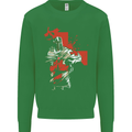 St Georges Day Knights Templar Crusader Kids Sweatshirt Jumper Irish Green