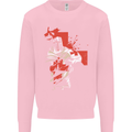 St Georges Day Knights Templar Crusader Kids Sweatshirt Jumper Light Pink