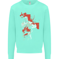 St Georges Day Knights Templar Crusader Kids Sweatshirt Jumper Peppermint