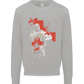St Georges Day Knights Templar Crusader Kids Sweatshirt Jumper Sports Grey