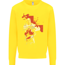 St Georges Day Knights Templar Crusader Kids Sweatshirt Jumper Yellow