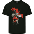 St Georges Day Knights Templar Crusader Kids T-Shirt Childrens Black