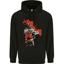 St Georges Day Knights Templar Crusader Mens 80% Cotton Hoodie Black