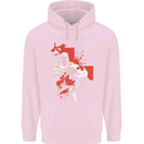 St Georges Day Knights Templar Crusader Mens 80% Cotton Hoodie Light Pink