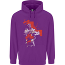 St Georges Day Knights Templar Crusader Mens 80% Cotton Hoodie Purple