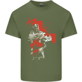 St Georges Day Knights Templar Crusader Mens Cotton T-Shirt Tee Top Military Green