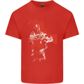 St Georges Day Knights Templar Crusader Mens Cotton T-Shirt Tee Top Red