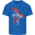 St Georges Day Knights Templar Crusader Mens Cotton T-Shirt Tee Top Royal Blue