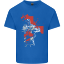 St Georges Day Knights Templar Crusader Mens Cotton T-Shirt Tee Top Royal Blue