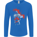 St Georges Day Knights Templar Crusader Mens Long Sleeve T-Shirt Royal Blue