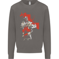 St Georges Day Knights Templar Crusader Mens Sweatshirt Jumper Charcoal