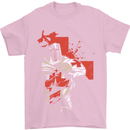 St Georges Day Knights Templar Crusader Mens T-Shirt Cotton Gildan Light Pink