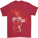 St Georges Day Knights Templar Crusader Mens T-Shirt Cotton Gildan Red