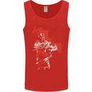St Georges Day Knights Templar Crusader Mens Vest Tank Top Red