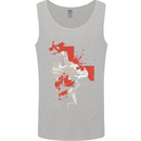 St Georges Day Knights Templar Crusader Mens Vest Tank Top Sports Grey