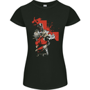 St Georges Day Knights Templar Crusader Womens Petite Cut T-Shirt Black