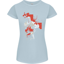 St Georges Day Knights Templar Crusader Womens Petite Cut T-Shirt Light Blue