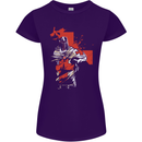 St Georges Day Knights Templar Crusader Womens Petite Cut T-Shirt Purple