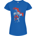 St Georges Day Knights Templar Crusader Womens Petite Cut T-Shirt Royal Blue