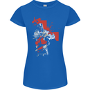 St Georges Day Knights Templar Crusader Womens Petite Cut T-Shirt Royal Blue
