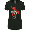 St Georges Day Knights Templar Crusader Womens Wider Cut T-Shirt Black