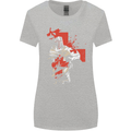 St Georges Day Knights Templar Crusader Womens Wider Cut T-Shirt Sports Grey