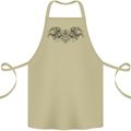 St Georges Day Roman Skull Wings Panther Cotton Apron 100% Organic Khaki